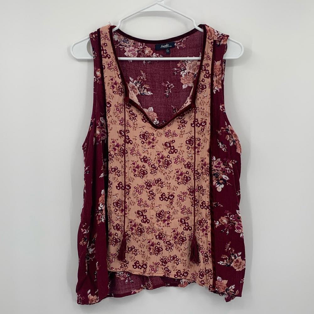 Angels Floral Tank Women's Size Large